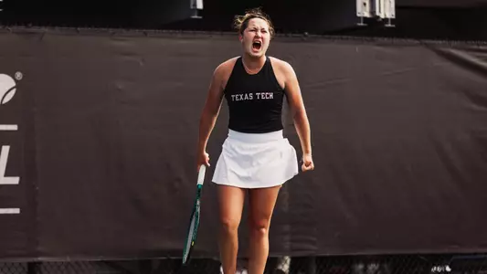 Polina Sleptsova Celebrate After Winning Match Point