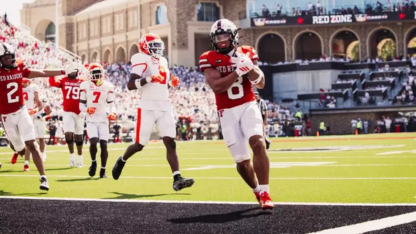 Cameron Dickey runs into the end zone for a touchdown during the second half of Texas Tech's victory over Sam Houston.