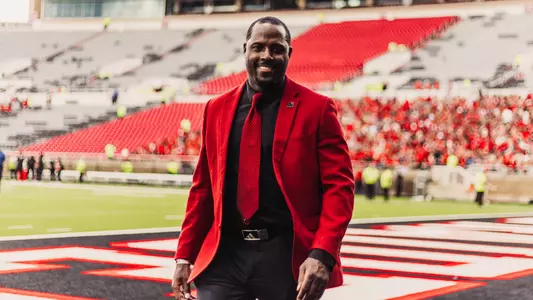 Antonio Huffman on the field at UAPB vs. Texas Tech football on August 30, 2025 in Lubbock, TX. (Photo by Texas Tech Athletics)