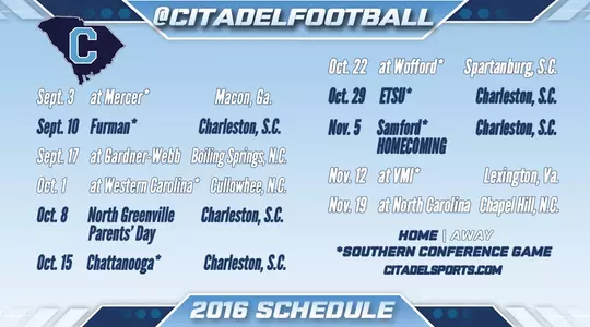2016 Schedule Graphic