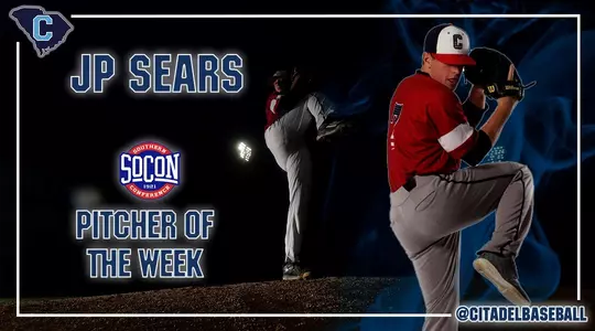 JP Sears SoCon Pitcher of the Week 3/27