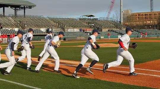 Baseball Running on the Field