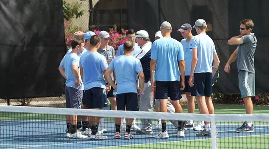 Tennis team huddle