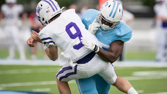 Horn hit on QB