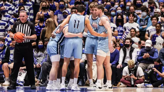 huddle at Duke
