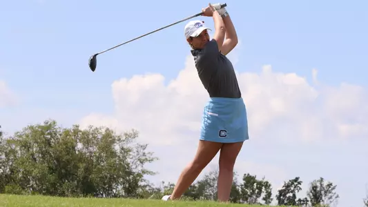 Paige tee shot vs Montreat