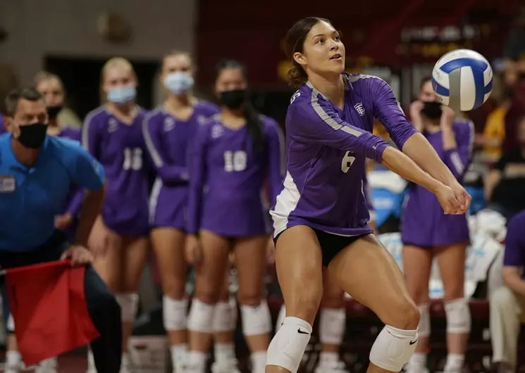 Women's Volleyball: University of St. Thomas vs. No. 11 University of Minnesota (September 16, 2021) at Maturi Pavillion
