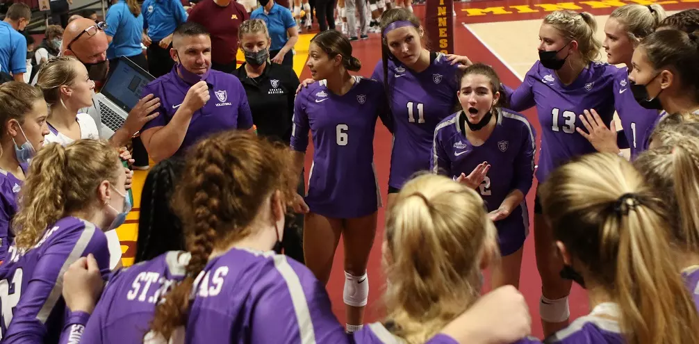 Women's Volleyball: University of St. Thomas vs. No. 11 University of Minnesota (September 16, 2021) at Maturi Pavillion