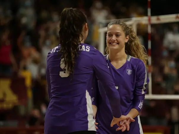 Women's Volleyball: University of St. Thomas vs. No. 11 University of Minnesota (September 16, 2021) at Maturi Pavillion