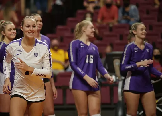 Women's Volleyball: University of St. Thomas vs. No. 11 University of Minnesota (September 16, 2021) at Maturi Pavillion
