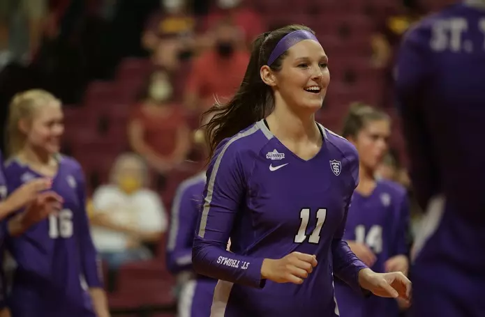 Women's Volleyball: University of St. Thomas vs. No. 11 University of Minnesota (September 16, 2021) at Maturi Pavillion