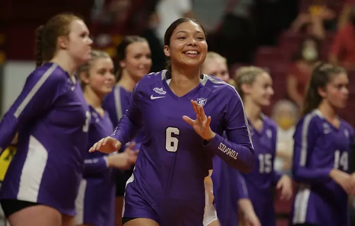 Women's Volleyball: University of St. Thomas vs. No. 11 University of Minnesota (September 16, 2021) at Maturi Pavillion