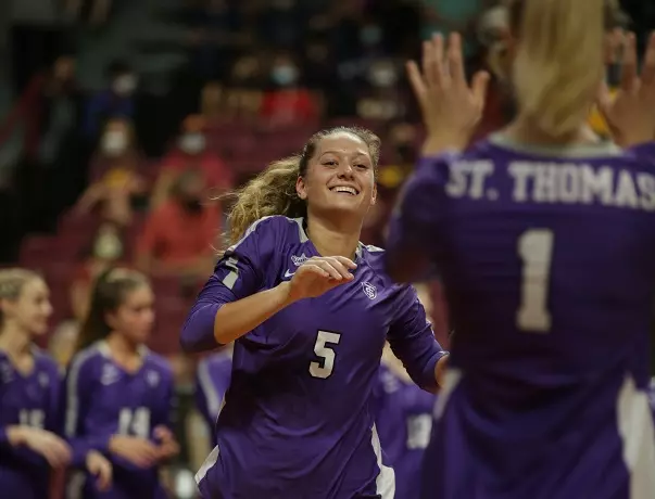 Women's Volleyball: University of St. Thomas vs. No. 11 University of Minnesota (September 16, 2021) at Maturi Pavillion