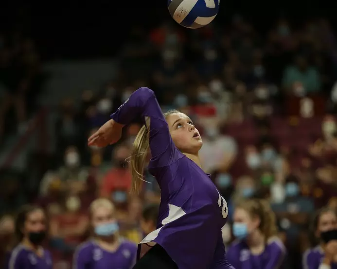 Women's Volleyball: University of St. Thomas vs. No. 11 University of Minnesota (September 16, 2021) at Maturi Pavillion