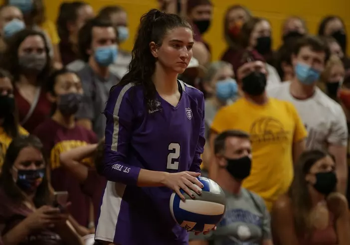 Women's Volleyball: University of St. Thomas vs. No. 11 University of Minnesota (September 16, 2021) at Maturi Pavillion