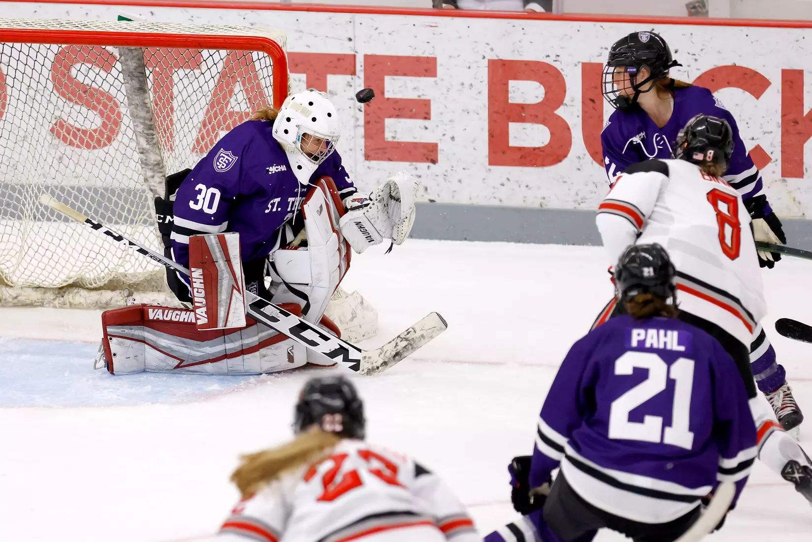 Ohio State plays St. Thomas on Friday, September 24, 2021 in Columbus, Ohio. Ohio State defeated St. Thomas 6-0.