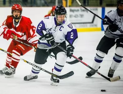 Women's hockey falls in back-and-forth contest Image