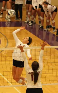 Volleyball loses five-set marathon at Carleton Image