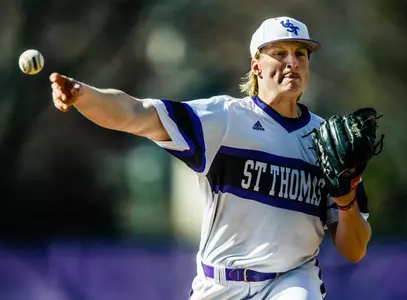 Big inning fuels Baseball win in eventual split Image