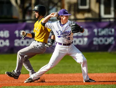 Baseball wins in 10 inn.; leads suspended Gm. 2 Image