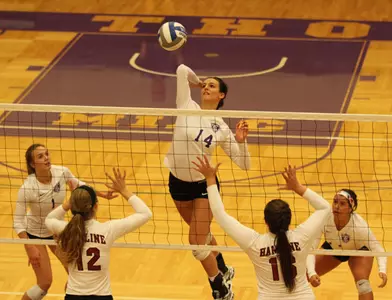 Volleyball cruises, evens MIAC record Image