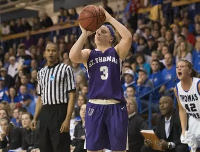 Women's basketball rains threes, collects big win Image