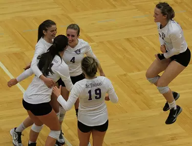 Volleyball falls in four sets to first-place team Image