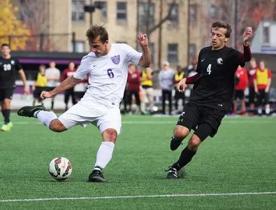 Men's Soccer rides OT goal into playoff finals Image
