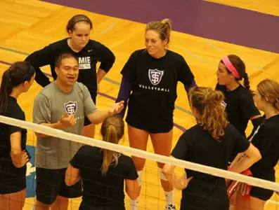 Volleyball outlasts No. 10 Stevens Point Image