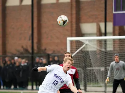 Men's soccer on to title game with win Image