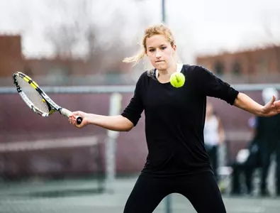 Good battles, but Carleton takes two from UST Tennis Image