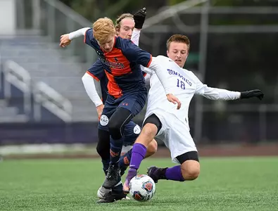 Mid-game surge sinks Men's Soccer Image