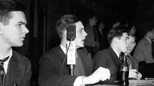 Photo of announcer
