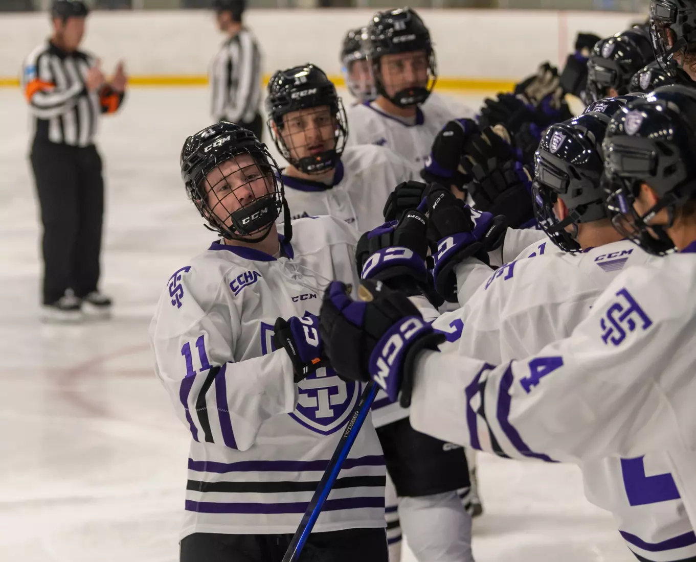 Ryan O'Neill, celebration, goal, Men's Hockey, MH, MHK, Alaska Fairbanks