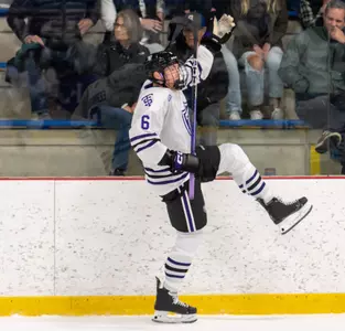 celebration, Josh Eernisse, Men's Hockey, MH, MHK, Alaska Fairbanks