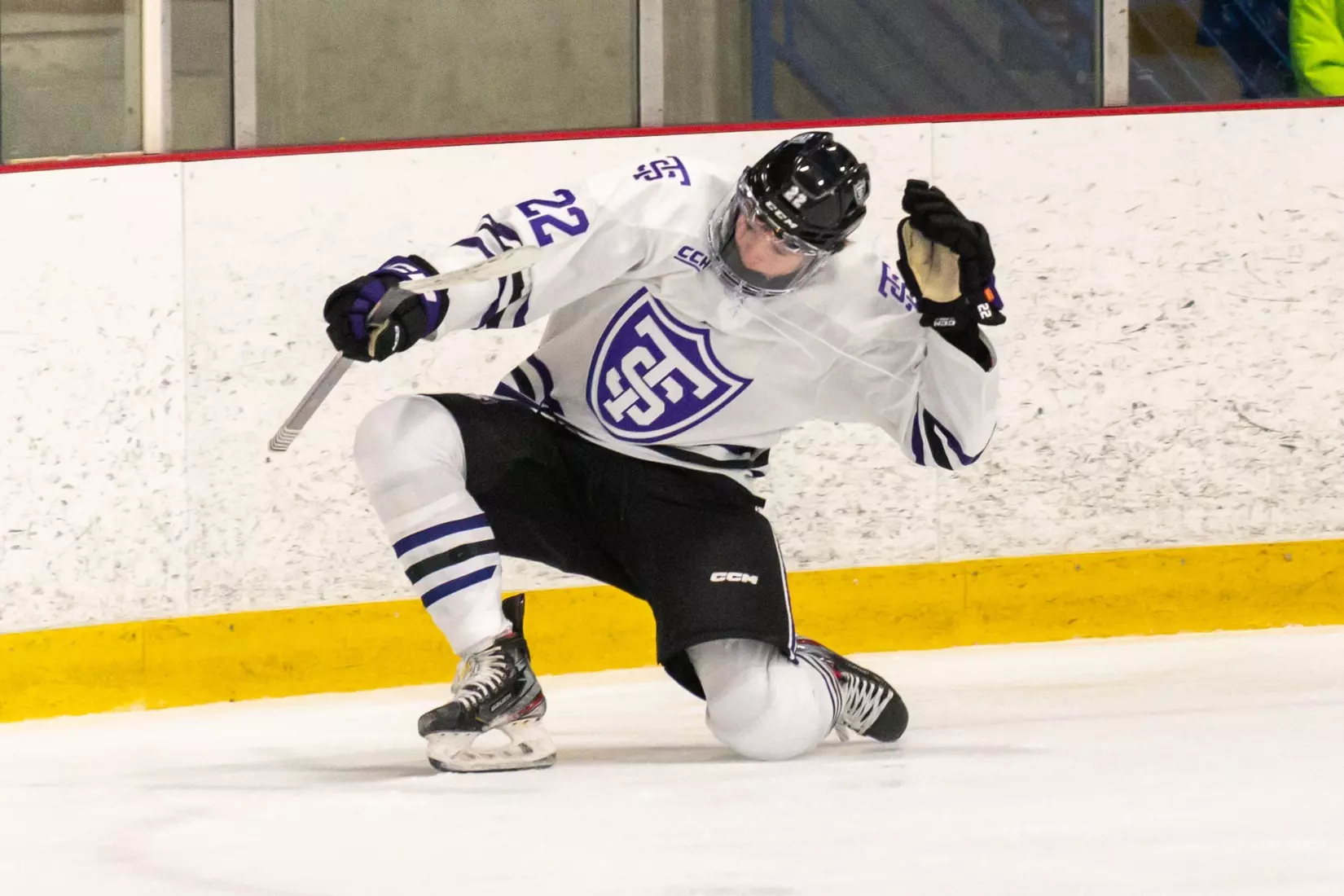 celebration, Mack Byers, Men's Hockey, MH, MHK, Alaska Fairbanks