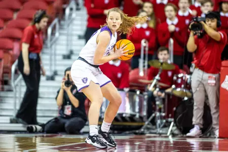 Madison, WI - Maggie Negaard (23) during a non-conference game against Wisconsin on Sunday, December 11, 2022. The Badgers defeated the Tommies 72-64. (Photo by Kodiak Creative/Jimmy Naprstek)
