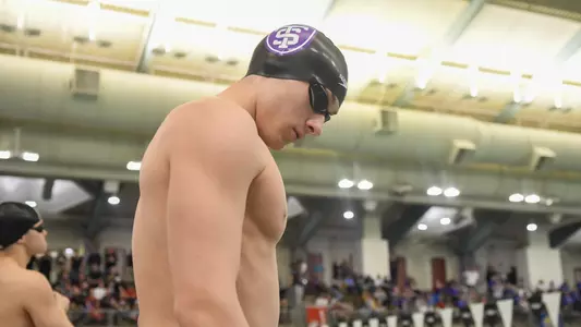 Rudd and Urkiel break 100 breaststroke records as Swim & Dive continues conference championships Image