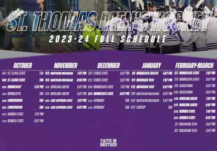 Men's Hockey Schedule