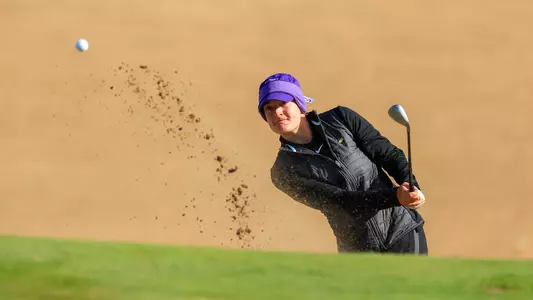 Kathryn VanArragon during the final round of the Tommie Invite at StoneRidge GC, October 15, 2024 in Stillwater, Minn. Photo by Jeff Lawler