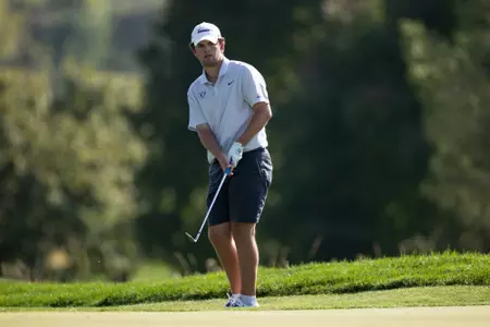 St. Thomas men’s golf plays 36 holes on the first day of the Big O Classic at Indian Creek in Omaha, Nebraska on October 02, 2023.