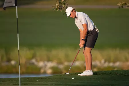 St. Thomas men’s golf plays 36 holes on the first day of the Big O Classic at Indian Creek in Omaha, Nebraska on October 02, 2023.