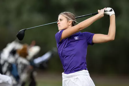 St. Thomas women’s golf plays 18 holes on the second day of the Big O Classic at Oak Hills CC in Omaha, Nebraska on October 03, 2023.