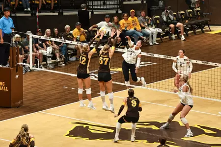 St. Thomas Volleyball fell to Wyoming in three sets to close the Rumble in the Rockies Sunday, August 30.