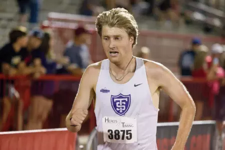 St. Thomas Men's Cross Country opened its 2026 season Friday, Sept. 4, 2026 at the Dragon Twilight in Moorhead, Minn.