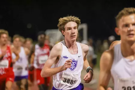 St. Thomas Men's Cross Country opened its 2026 season Friday, Sept. 4, 2026 at the Dragon Twilight in Moorhead, Minn.