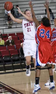 Trojans Fall to Lady Jags to End Regular Season Image