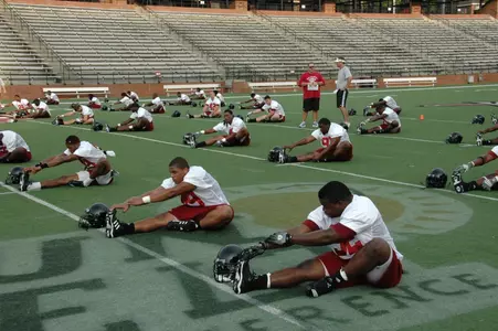 Fall Camp Team Stretching