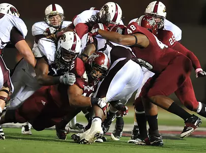 Troy Defense Working Towards T-Day Image