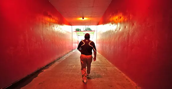 Larry Blakeney at Cajun Field